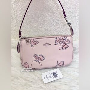 NWT Coach Nolita 19 With Sparkly Butterfly Print CCF58 SEASHELL MULTI